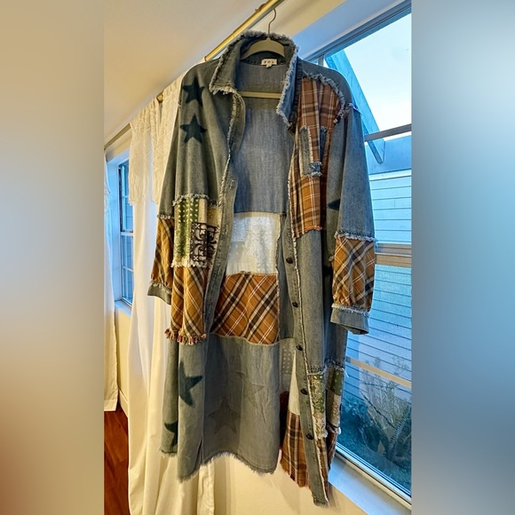 MONROE PATCHWORK DUSTER JACKET - Picture 4 of 5
